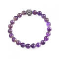 Schmuck Charm Amethyst Perlenarmband für Frauen